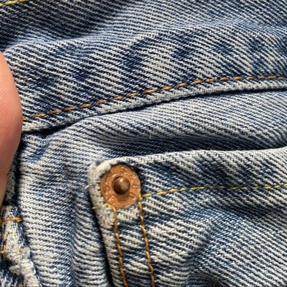 LEVIS 505 Classic Jeans 38 Waist - Inseam Measures 28" Thrashed Classic - Picture 13 of 16